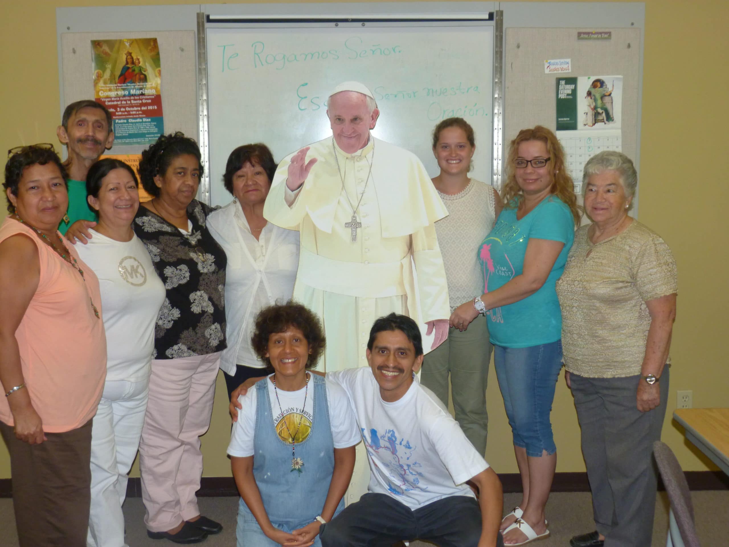 Pope Francis with El Grupo Oracion