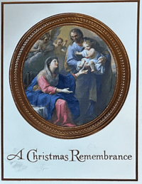 Christmas Remembrance Mass Card