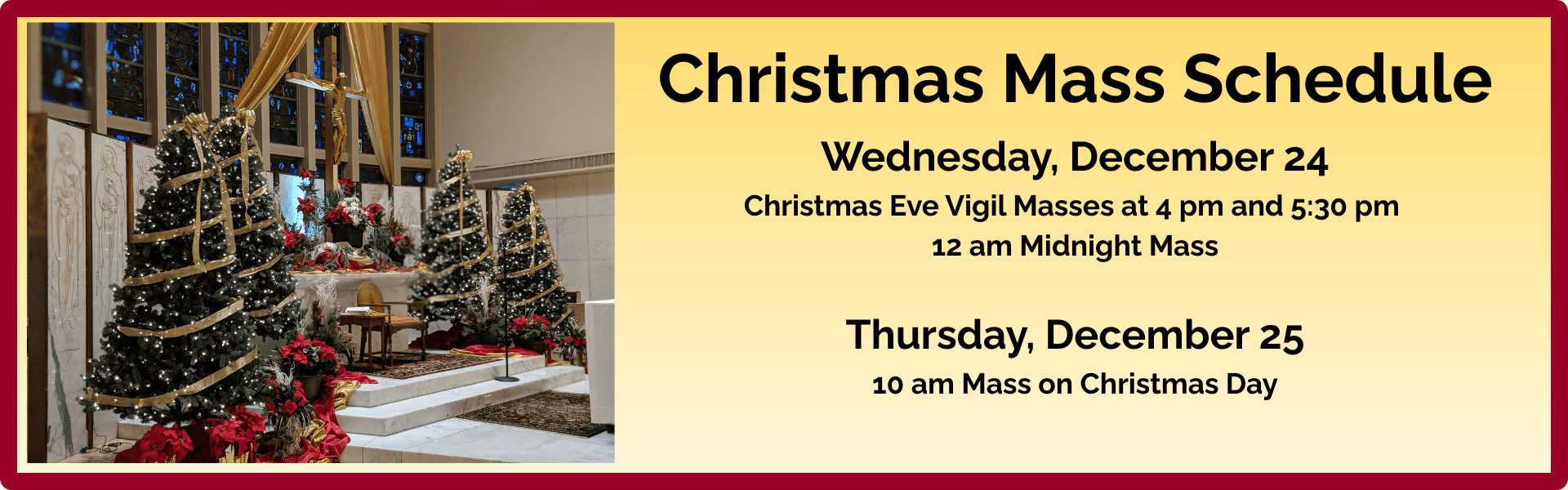 Home 3 Christmas Mass schedule 2025 for web slide carousel